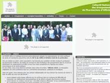 Tablet Screenshot of collectif-groupements-pharmaciens.fr